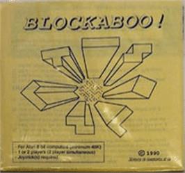 Box cover for Blockaboo! on the Atari 8-bit.