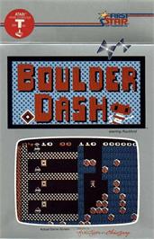 Box cover for Boulder Dash on the Atari 8-bit.