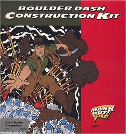 Box cover for Boulder Dash Construction Kit on the Atari 8-bit.