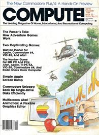Box cover for Canyon Runner on the Atari 8-bit.