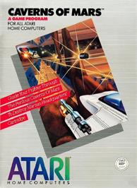 Box cover for Caverns Of Mars on the Atari 8-bit.