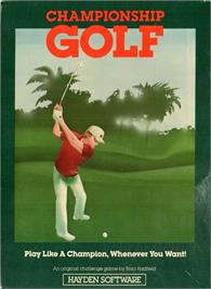 Box cover for Championship Golf on the Atari 8-bit.