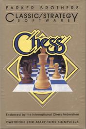 Box cover for Chess on the Atari 8-bit.