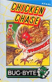 Box cover for Chicken Chase on the Atari 8-bit.