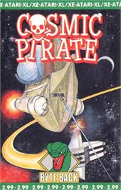 Box cover for Cosmic Pirate on the Atari 8-bit.
