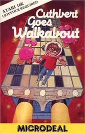 Box cover for Cuthbert Goes Walkabout on the Atari 8-bit.