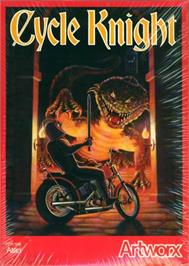Box cover for Cycle Knight on the Atari 8-bit.