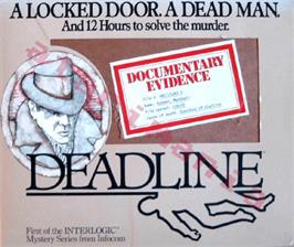 Box cover for Deadline on the Atari 8-bit.