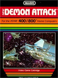 Box cover for Demon Attack on the Atari 8-bit.