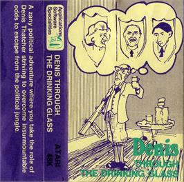 Box cover for Denis Through the Drinking Glass on the Atari 8-bit.