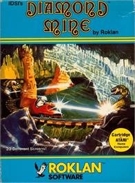 Box cover for Diamond Mine on the Atari 8-bit.