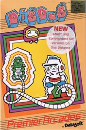 Box cover for Dig Dug on the Atari 8-bit.