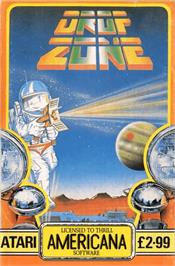 Box cover for Dropzone on the Atari 8-bit.
