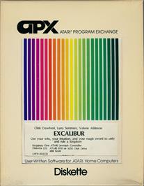 Box cover for Excalibur on the Atari 8-bit.