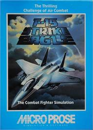 Box cover for F-15 Strike Eagle on the Atari 8-bit.