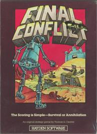 Box cover for Final Conflict on the Atari 8-bit.