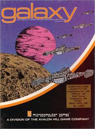 Box cover for Galaxy on the Atari 8-bit.