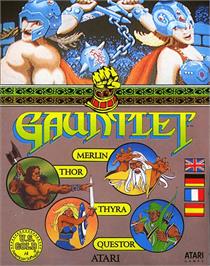 Box cover for Gauntlet on the Atari 8-bit.