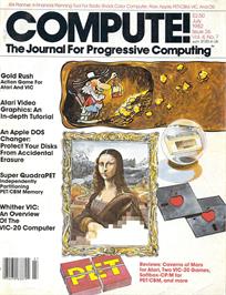 Box cover for Gold Rush! on the Atari 8-bit.