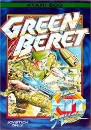 Box cover for Green Beret on the Atari 8-bit.