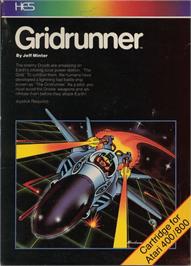 Box cover for Gridrunner on the Atari 8-bit.