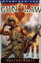Box cover for Gun Law on the Atari 8-bit.