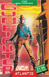 Box cover for Gunfighter on the Atari 8-bit.