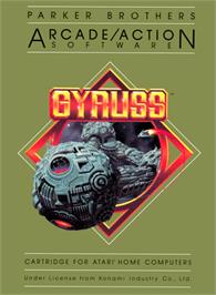 Box cover for Gyruss on the Atari 8-bit.
