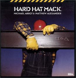Box cover for Hard Hat Mack on the Atari 8-bit.