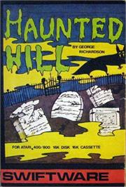 Box cover for Haunted Hill on the Atari 8-bit.