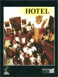 Box cover for Hotel on the Atari 8-bit.