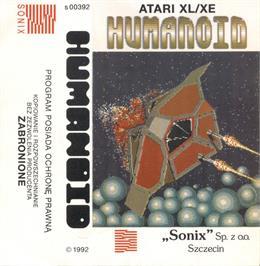 Box cover for Humanoid on the Atari 8-bit.