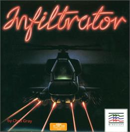 Box cover for Infiltrator on the Atari 8-bit.