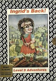Box cover for Ingrid's Back! on the Atari 8-bit.