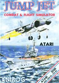 Box cover for Jump Jet on the Atari 8-bit.