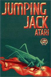 Box cover for Jumping Jack on the Atari 8-bit.
