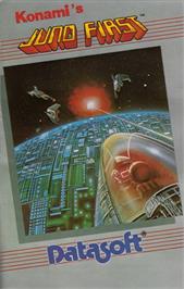 Box cover for Juno First on the Atari 8-bit.