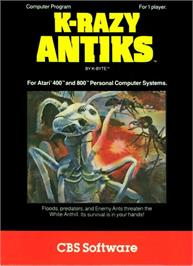 Box cover for K-razy Antiks on the Atari 8-bit.