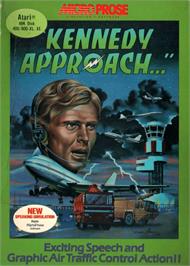 Box cover for Kennedy Approach on the Atari 8-bit.