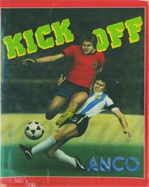 Box cover for Kick Off on the Atari 8-bit.