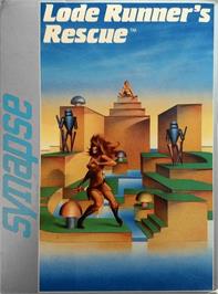 Box cover for Lode Runner's Rescue on the Atari 8-bit.
