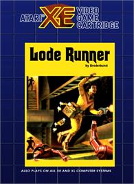 Box cover for Lode Runner on the Atari 8-bit.