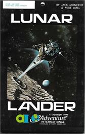 Box cover for Lunar Lander on the Atari 8-bit.