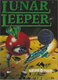 Box cover for Lunar Leeper on the Atari 8-bit.