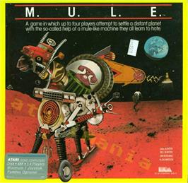 Box cover for MULE on the Atari 8-bit.