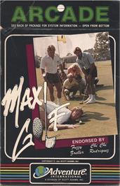 Box cover for Maxi Golf on the Atari 8-bit.