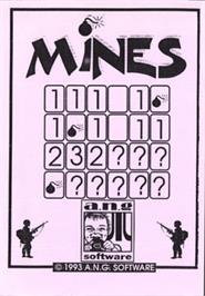 Box cover for Mines! on the Atari 8-bit.