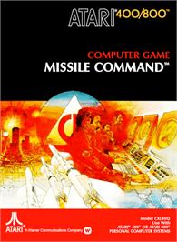 Box cover for Missile Command on the Atari 8-bit.