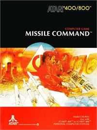 Box cover for Missile Command on the Atari 8-bit.