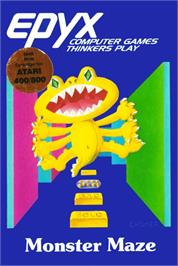 Box cover for Monster Maze on the Atari 8-bit.